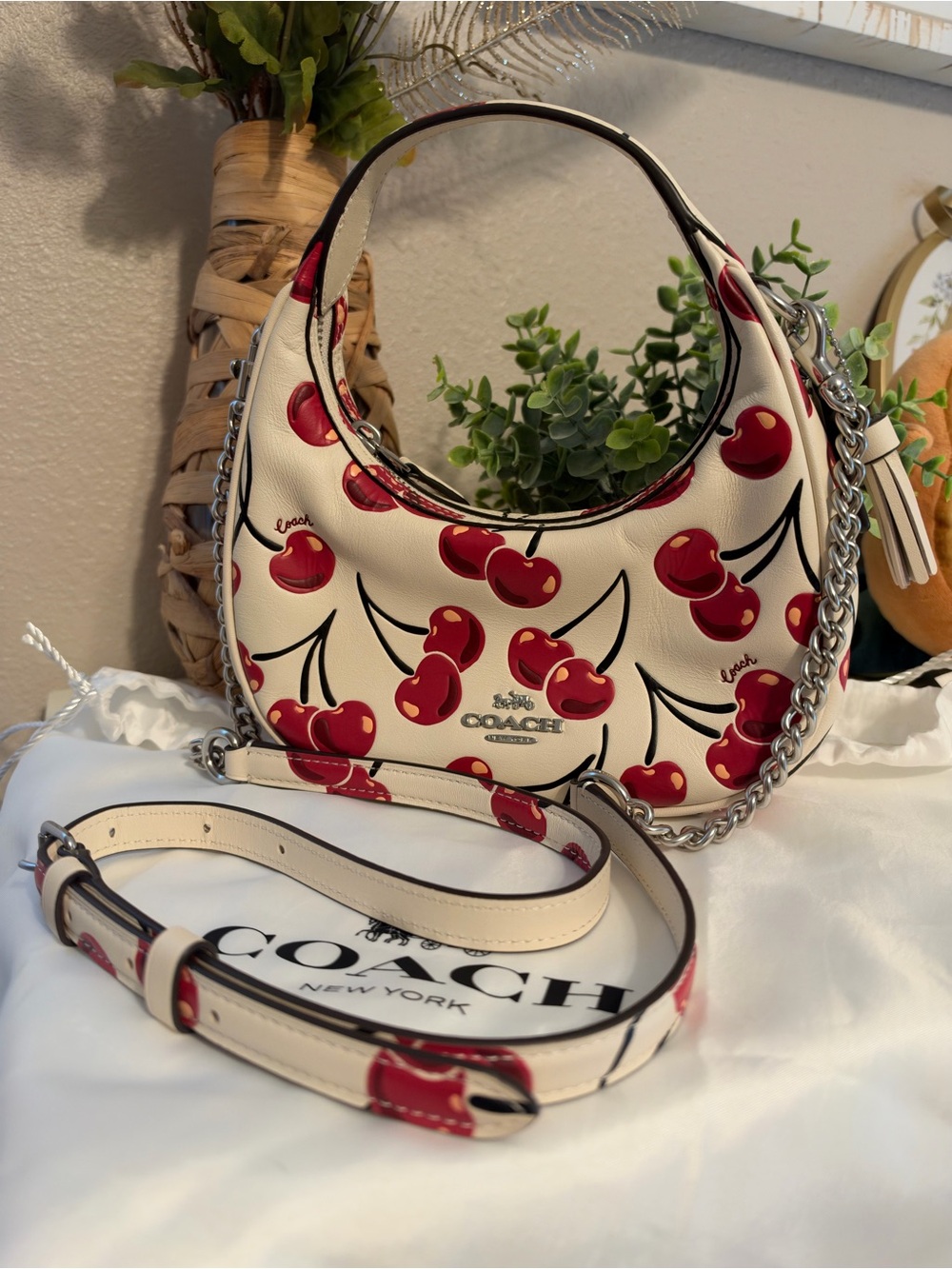 Coach Cherry Print Carmen